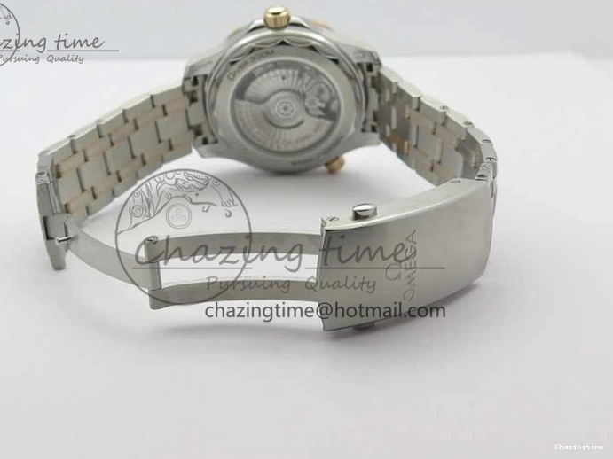 1223 2018 Seamaster Diver 300M SS RG VSF 1:1 Best Edition RG Bezel Blue Dial on SS RG Bracelet A Sleek 7925